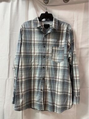 Capsule XL Men's Long Sleeve Plaid Button-Up Shirt